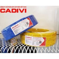 20 mét Dây điện đôi mềm 2 lớp vỏ Cadivi 2x2.5mm Vcmo 2x50/0.25