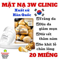 20 Miếng Mặt Nạ Khoai Tây 3W Clinic Chính Hãng Hàn Quốc