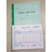 20 quyển phiếu xuất kho 2 liên A5 kích thước 16x20cm