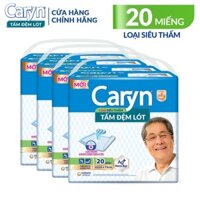 [20 Tặng 2] Tấm Đệm Lót Caryn Siêu Thấm 20 Miếng Bảo Vệ Chống Trào