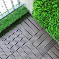 20 Vỉ gỗ nhựa lót sàn ban công màu xám