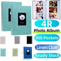 200 / 300 Túi 6inch / 4R Vải Lanh Album Ảnh Cho 4x6 Ảnh Sách Trượt Trong Hình DIY Viết Album Cưới Bé Kỷ Niệm Gia Đình Lưu Trữ Ảnh