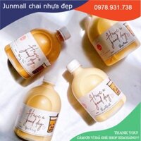 200 chai bầu lùn đựng trà sữa 500ml