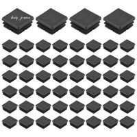 200 Chiếc 1 Inch Vuông Ống Cuối Nắp Nhựa Phích Cắm Ống Đầu Mũ Bài Nắp Ống Nắp Ống Chèn Ghế Glide Phích Cắm