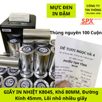 200 Cuộn Giấy In Bill K80x45- Giấy In Nhiệt K80 - Giấy In Nhiệt - Giấy In Bill