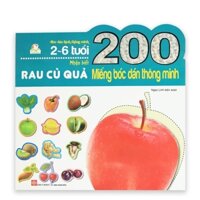 200 Miếng Bóc Dán Thông Minh - Rau Củ Quả