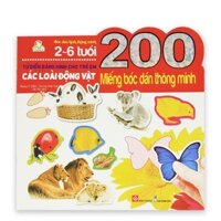 200 Miếng Bóc Dán Thông Minh - Các Loài Động Vật