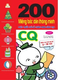 200 Miếng Bóc Dán Thông Minh Phát Triển Chỉ Số Thông Minh Sáng Tạo CQ T2 (Dành Cho Trẻ 2-10 Tuổi)