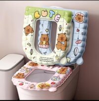 [200] Miếng Đệm Lót Bồn Cầu KẺ VUÔNG