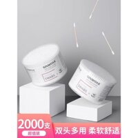 2000 cây tăm bông cho việc vệ sinh tai, sử dụng trang điểm, que bông gỗ, que bông hai đầu, que bông vệ sinh dùng một lần