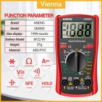 2000 Đếm Đồng hồ vạn năng kỹ thuật số LCD Máy đo tần số điện trở AC DC