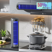 2000mah Bếp Không Đục Lỗ Treo Tường Quạt Nhỏ Nhà Phòng Ngủ Im Lặng Sạc Ký Túc Xá Quạt Điện Làm Mát Quạt Tuần Hoàn Nhỏ Treo Tường 2 Móc Bao Gồm