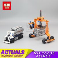 20035 Technic Series Bình Chứa Xe Tải Và Xe Tải Sản Bộ Xây Dựng Mô Hình Khối Gạch Giáo Dục Đồ Chơi Trẻ Em Phù Hợp Với Legoing 42062