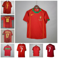 2004 2010 2016 Cổng Bóng Đá ugal Nhà Retro Jersey Figo Rui Costa Cristiano Ronaldo Áo Sơ Mi