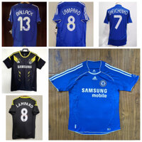 2006-07 12-13 Mùa Chelsea Retro Sân Nhà Sân Khách Áo Bóng Đá Shevchenko Lampard Ba Lô Áo Thể Thao