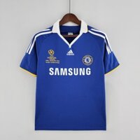 2008 2009 CFC UCL FINAL Sân nhà Retro Áo bóng đá Chelsea Áo sơ mi bóng đá DROGBA