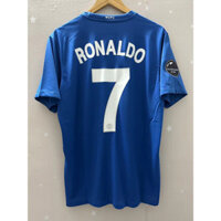 2008-2009 Manchester United Chất Lượng Hàng Đầu 3RD Retro Áo Bóng Đá Tùy Chỉnh Áo Thun Bóng Đá RONALDO