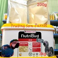 200g bột A19 NẮP VÀNG - TRẮNG đút cho chim non của NUTRI BIRD date mới nhất