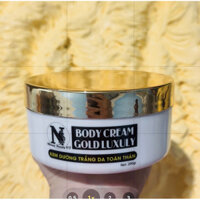 200gr- BODY CREAM CỐT GOLD LUXULY - KHỬ DA VÀNG, THÂM NGÂM ĐEN CHAI LÌ DƯỠNG TRẮNG DA, MỊN ĐỀU MÀU DA[ Nhung Beauty CT]