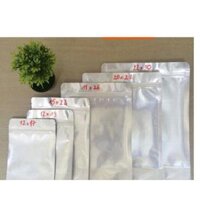 200gr túi zip mặt bạc mặt trong đáy đứng bấm vào chọn size - 1217-100gr bột