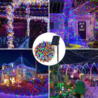 200led / 100LED 22M / 12M Năng Lượng Mặt Trời Chống Thấm Nước Lễ Hội Giáng Sinh Trang Trí Tiệc Năng Lượng Mặt Trời Dây Đèn Quà Tặng Giáng Sinh Năm Mới
