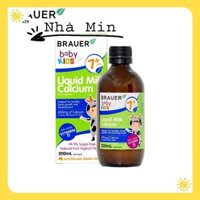 (200ml) Brauer Baby & Kids Liquid Milk Calcium siro canxi sữa