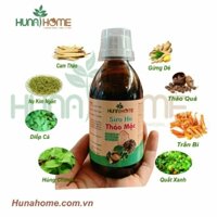 200ml Siro ho thảo mộc húng chanh- quất xanh Hunahome- siro ho cho trẻ sơ sinh- siro ho bà bầu