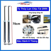 [200N-70cm] Bộ 2 ty thủy lực, ty đẩy, ben hơi nâng hạ capo cốp sau ô tô chịu tải 200N-20kg dài 70cm