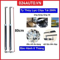[200N-80cm] Bộ 2 ty thủy lực, ty đẩy, ben hơi nâng hạ capo cốp sau ô tô chịu tải 200N-20kg dài 80cm