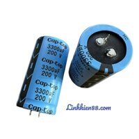 200V 3300uf Tụ nguồn audio amly Cap-Top 200v 3300uf 35x65mm mới