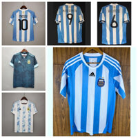 2010 2020 World Cup Copa America Argentina Sân khách Retro Jersey Messi Heinze Higuain Áo bóng đá