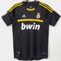 2011 / 12 Real Madrid Đen Thủ môn Retro Áo bóng đá tay ngắn 1; 1 áo thun khô nhanh