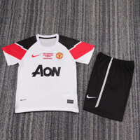 2011-2012 Manchester United jersey retro trẻ em bộ áo bóng đá thể thao ngoài trời bộ áo trẻ em size 16-28 tên tùy chỉnh