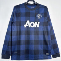 2013 / 14 Manchester United Sân Khách Dài Tay Vintage Áo Bóng Đá S-XXL Người Lớn Nhanh Khô Áo AAA