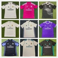 2014 2015 2016 Real Madrid Home Ronaldo Fan Edition 2017 2018 2019 2022 Retro Bóng Đá Jersei Áo Sơ Mi Tay Ngắn