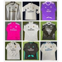 2014 2015 2016 Real Madrid Home Ronaldo Fan Edition 2017 2018 2019 Áo bóng đá cổ điển dài tay