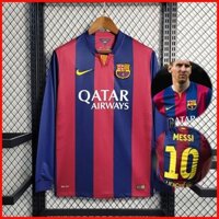 ♞,♘,♙2014-2015 Retro Jersey Barcelona Jersey Nhà Áo Sơ Mi Bóng Đá Tay Dài Tùy Chỉnh Tên Và Số 24fw