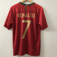 2018 World Cup Portugal bóng đá Ronaldo cổ điển Jersey