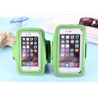 2019 New Running Bags Men Women Armbands Touch Screen Cell Phone Arms Band Phone Case Sports Accessories for 7 Plus Smartphone - Green L