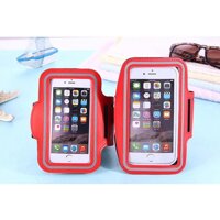 2019 New Running Bags Men Women Armbands Touch Screen Cell Phone Arms Band Phone Case Sports Accessories for 7 Plus Smartphone - Red L