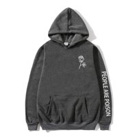 2019 Người Là Thuốc Độc Khoác Hoodie Nam Đen Thời Trang Bông Tai Kẹp Áo Mujer  Tumblr Lấy Cảm Hứng Từ Thẩm Mỹ Nam/Nữ Có Mũ Trùm Đầu Sweatshir