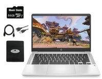 2020 Newest HP Chromebook 14" HD Laptop, Intel Celeron N4000(up to 2.6GHz), 4GB RAM, 32GB eMMC, Backlit-KB, Webcam, Fast Charge, Audio by B&O, ...