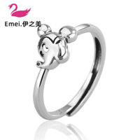 2020 Nhẫn Mickey Mouse mới cho phụ nữ phong cách Hàn Quốc bạc Thái vintage Nhẫn Mickey Mouse cá tính trang sức tay nổi tiếng internet