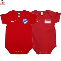 2020 và 2021 Áo liền quần bóng đá trẻ em mùa giải Singapore FAS Singapore Sân nhà cho 0-12 tháng AS62