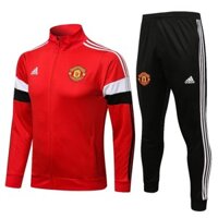 2021-2122 tiền mùa giải Manchester United áo khoác đỏ dài tay quần bóng đá nam tập luyện