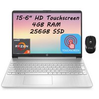 2021 Flagship HP 15 Laptop Computer 15.6" HD TouchscreenDisplay AMD Ryzen 3 3250U Processor 4GB RAM 256GB SSD AMD Radeon Graphics BacklitKB USB...