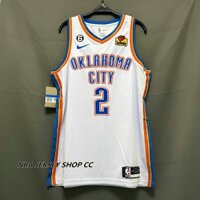 2022-23 Nam Mới Chính Hãng NBA Oklahoma City Thunder #2 Shai Gilgeous Alexander White Jersey Association Edition Ấn Độ