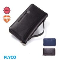 2022 Contac N1246 - Bảo Hành 2 Năm - Bóp Ví Dài Cầm Tay Da Ngựa Điên Men Wallet Genuine Bò - Nam Nữ