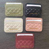 2022 MỚI ĐẾN CNK Cleo Quilted Đựng Thẻ Ví Mini Hộp Đựng Thẻ 50680926 Nhiều khe cắm