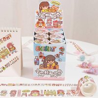 2022 Spot Small Hemp Pepper Tape and Paper 5 Meters * 6 Rolls Stickers Cute Characters DIY Hand Account Material Decorative Stickers